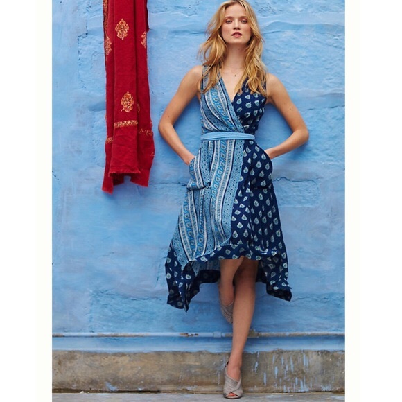 Anthropologie Dresses & Skirts - Maeve eclipsed paisley wrap dress